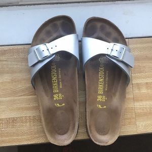 Birkenstock Madrid in Silver